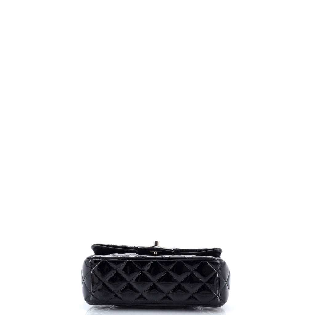 Classic Single Flap Bag Quilted Patent Mini