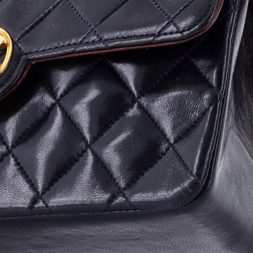 Vintage CC Chain Flap Bag Quilted Lambskin Mini