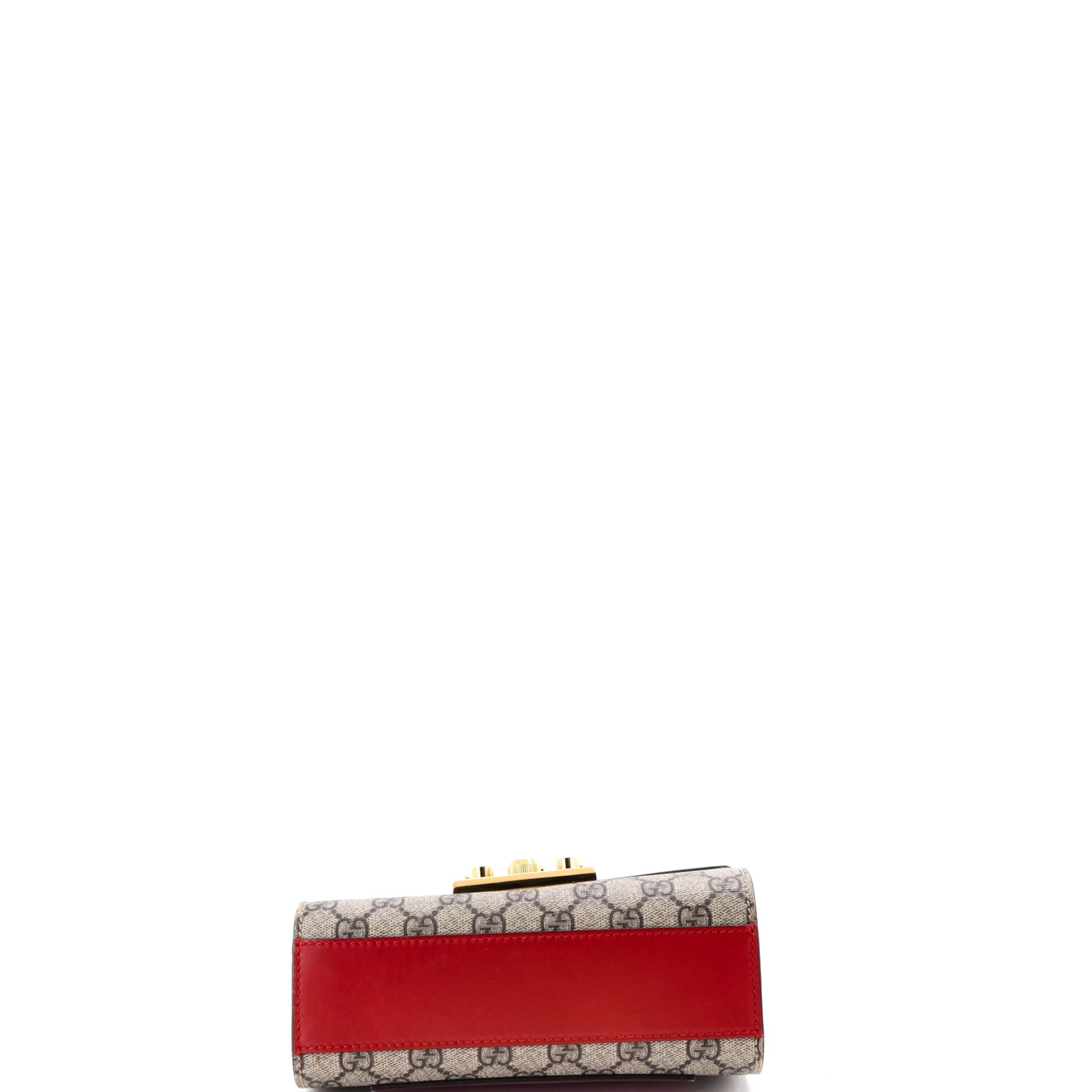Padlock Shoulder Bag GG Coated Canvas and Leather Small