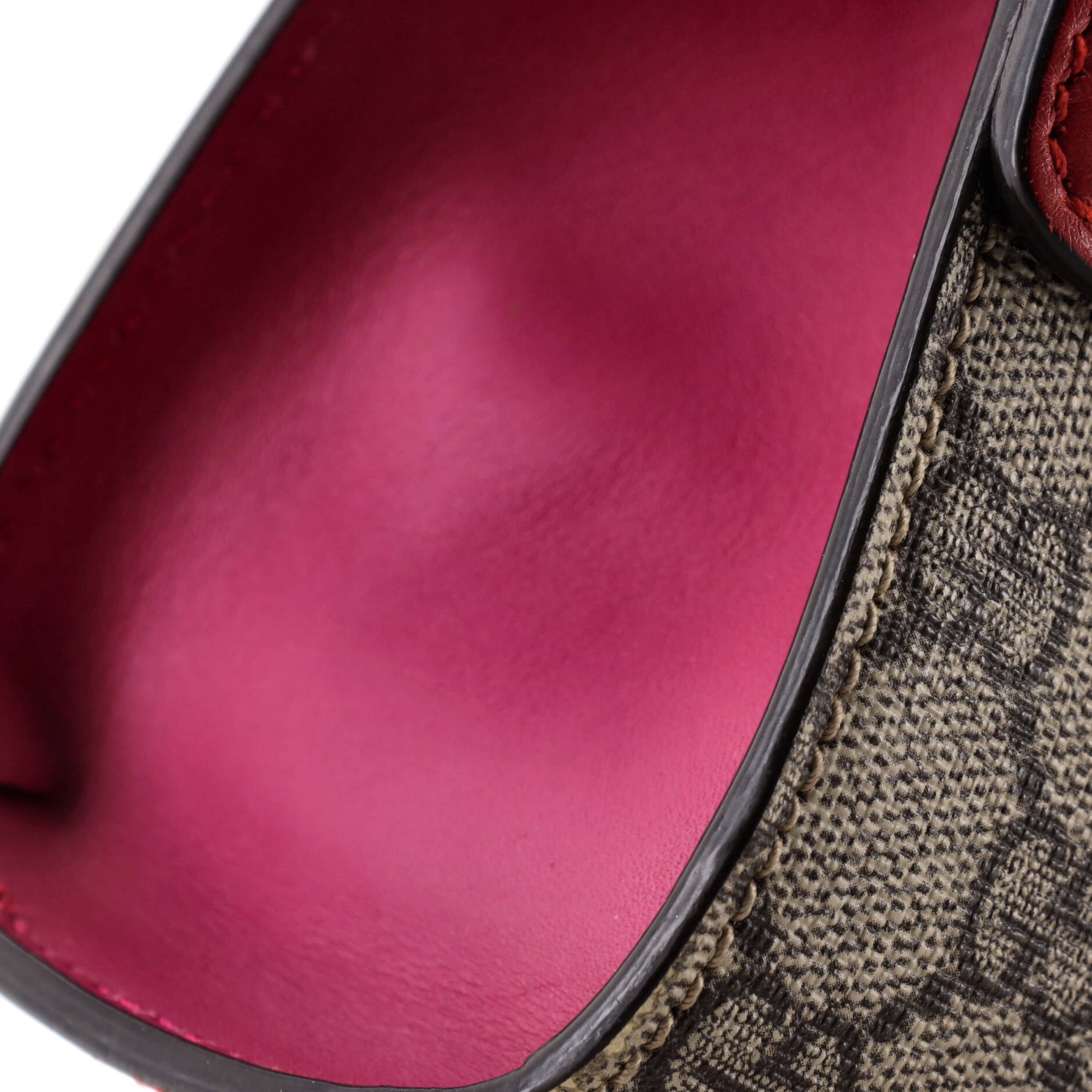Padlock Shoulder Bag GG Coated Canvas and Leather Small