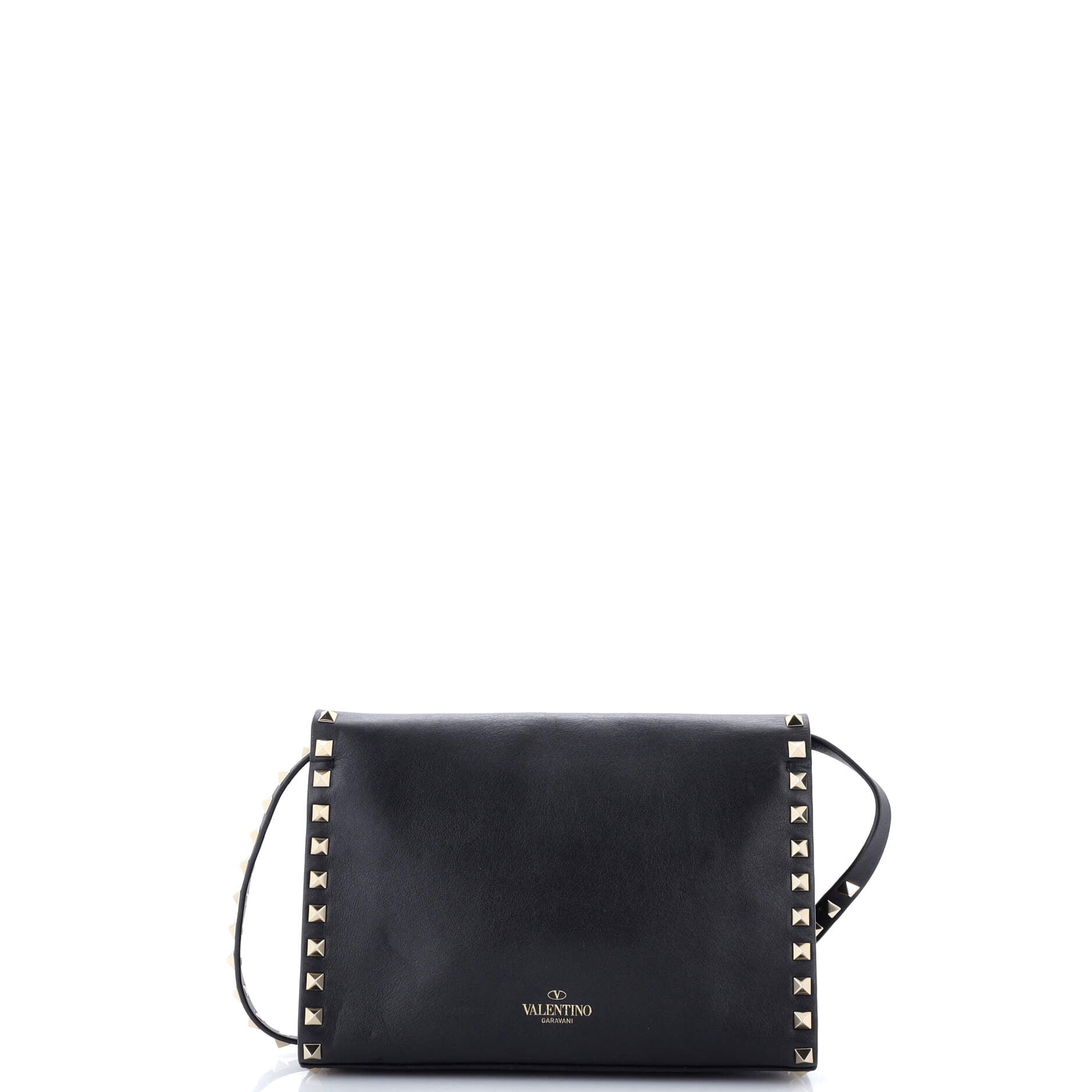 Rockstud Flip Lock Flap Bag Leather Medium