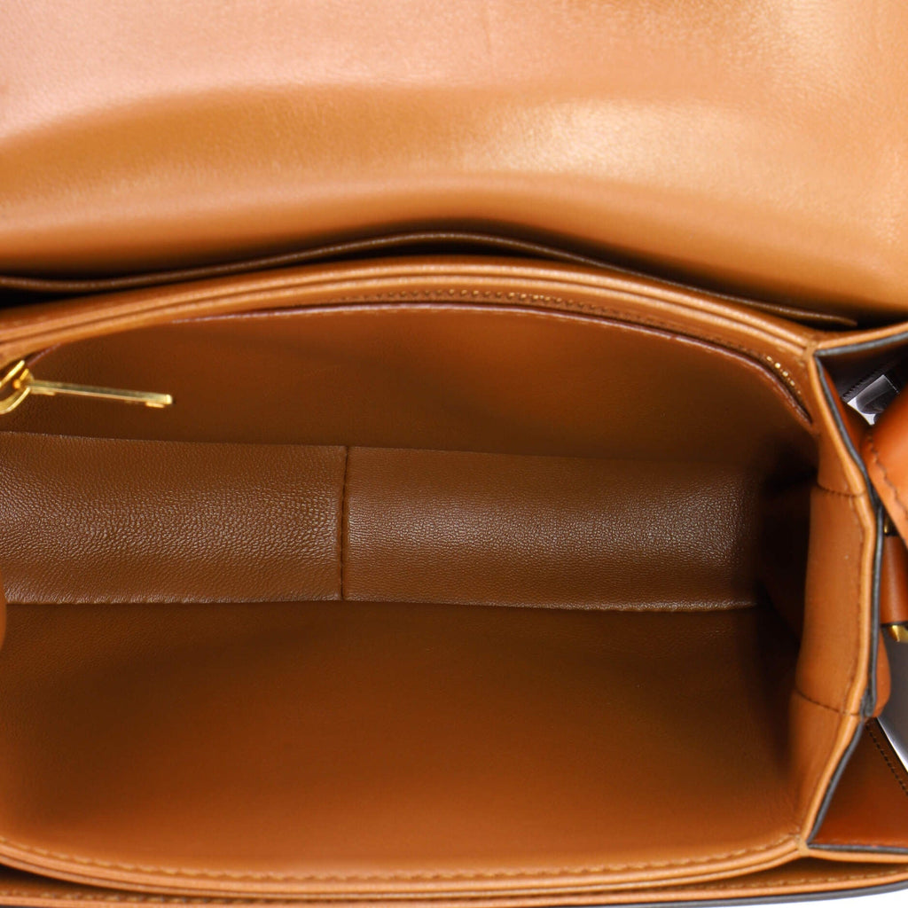Triomphe Shoulder Bag Canvas with Leather Teen