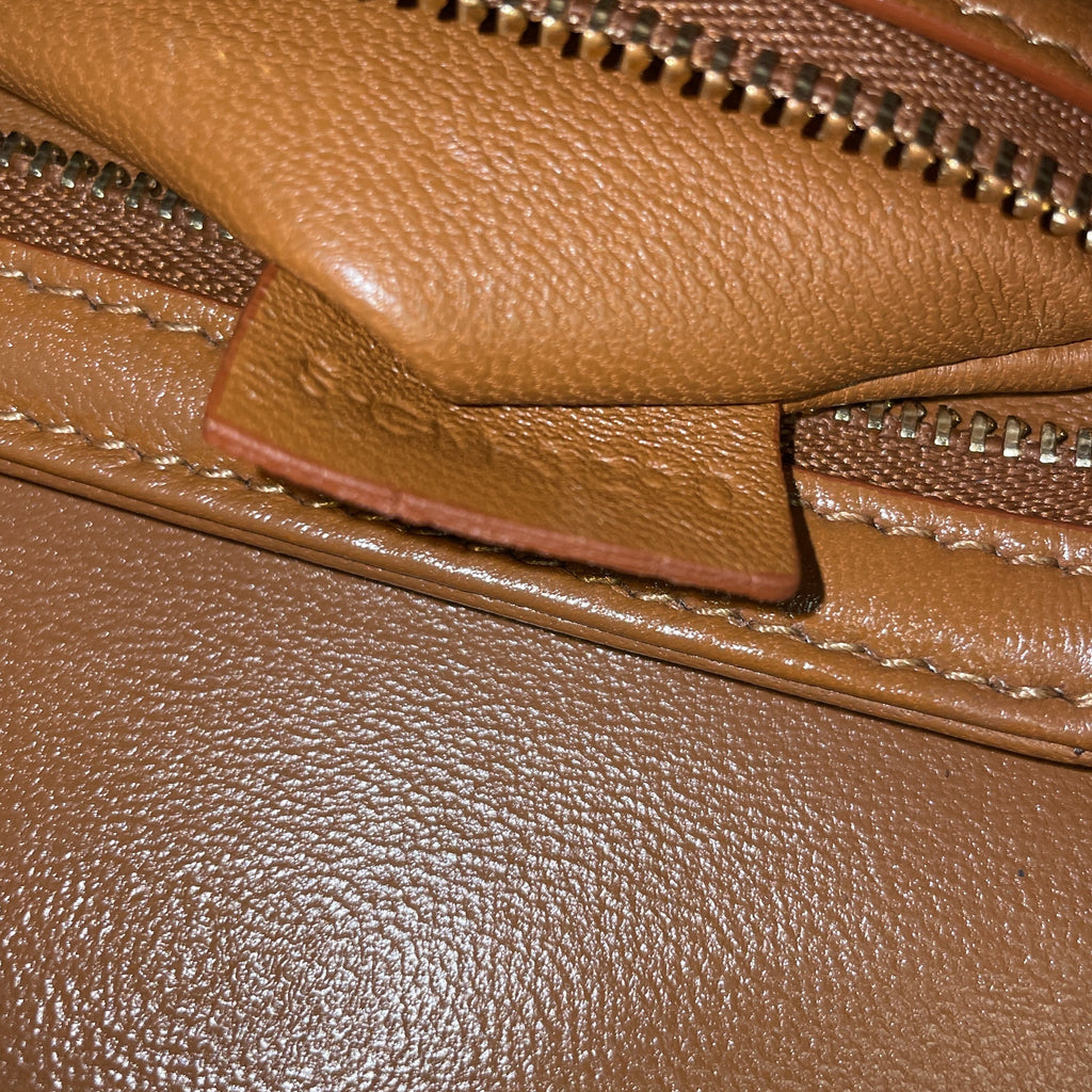 Triomphe Shoulder Bag Canvas with Leather Teen