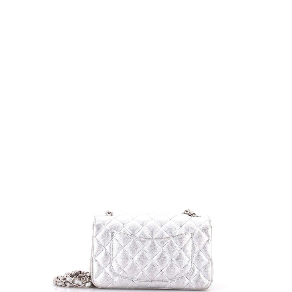 Classic Single Flap Bag Quilted Metallic Lambskin Mini