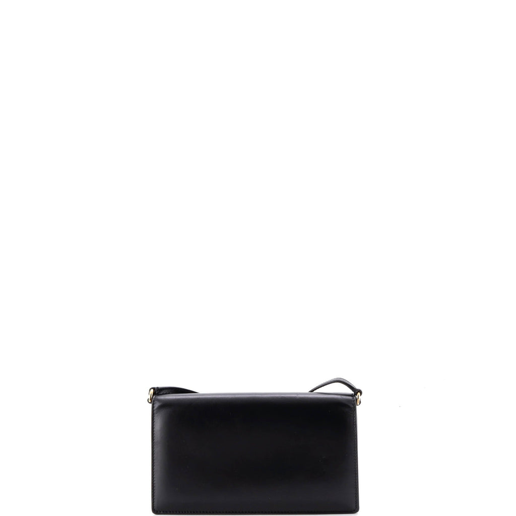 DG Logo Flap Shoulder Bag Leather Mini
