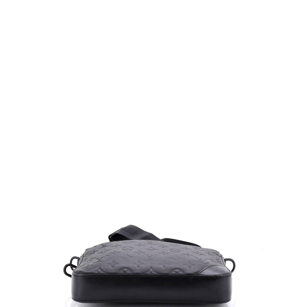 Duo Messenger Bag Monogram Shadow Leather