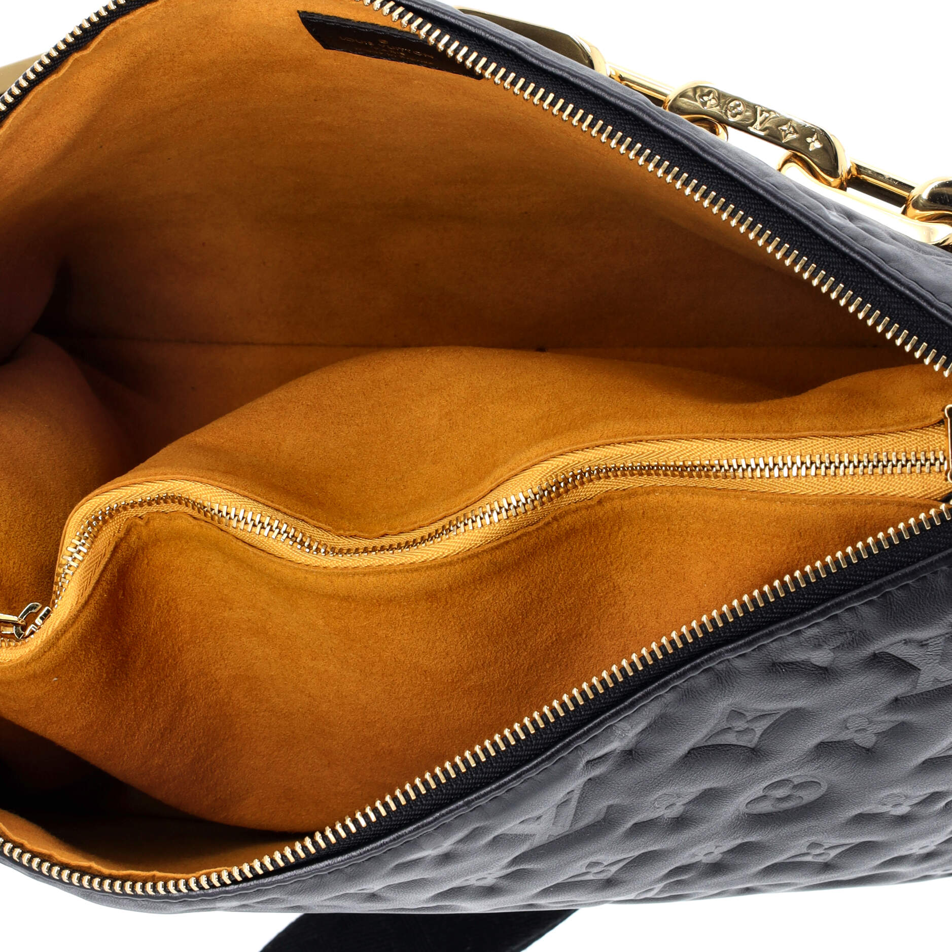 Coussin Bag Monogram Embossed Lambskin MM