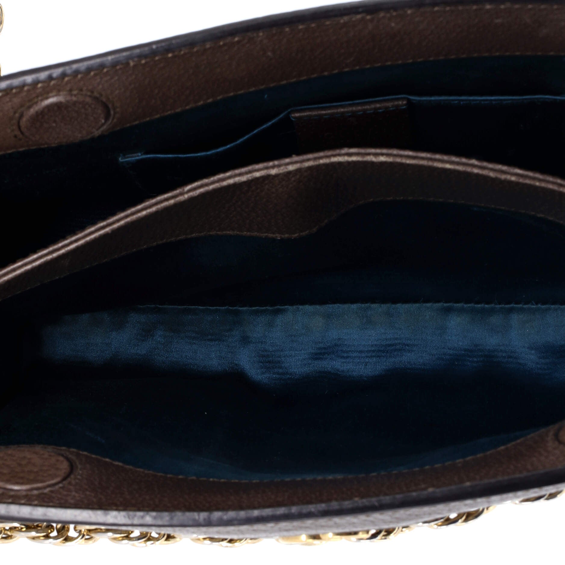 Ophidia Chain Shoulder Bag GG Coated Canvas Small