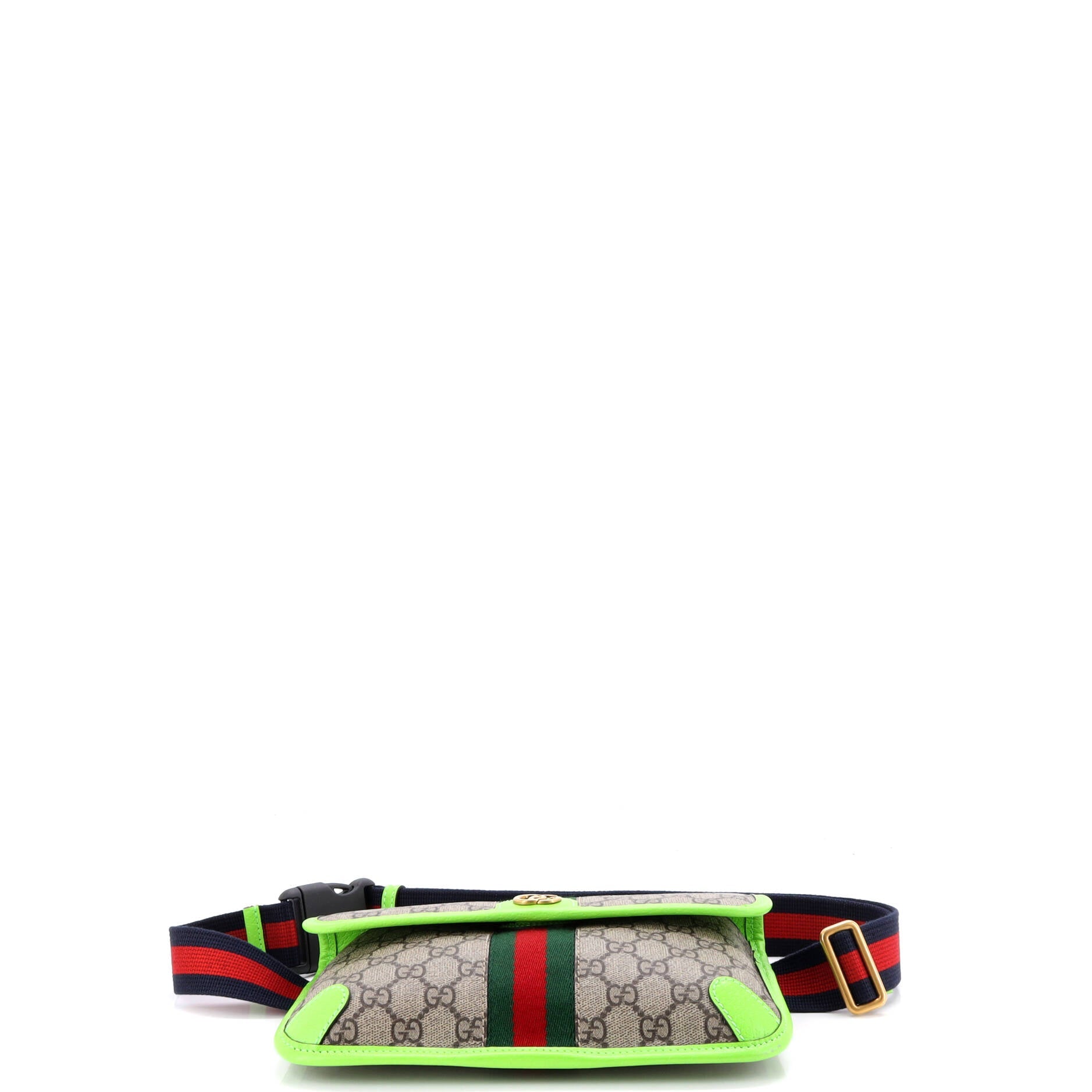 Ophidia Flap Belt Bag GG Coated Canvas with Leather