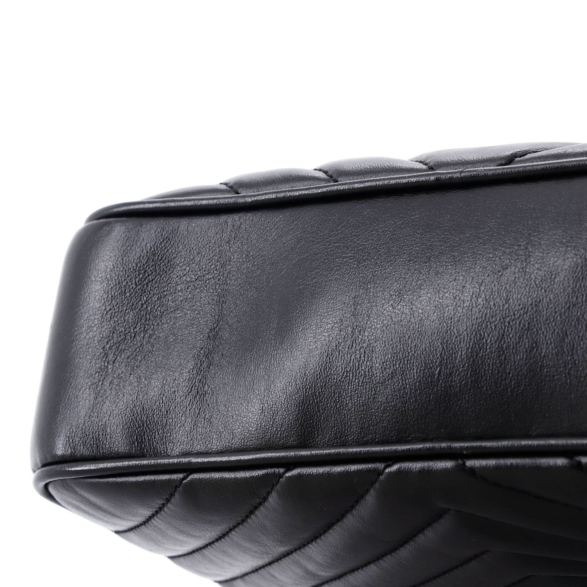 Lou Camera Bag Matelasse Chevron Leather Small