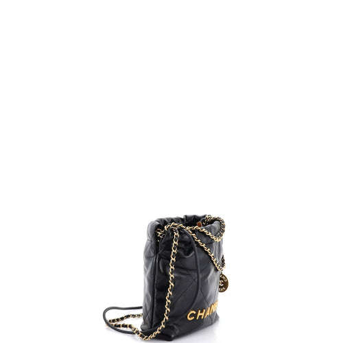 22 Chain Hobo Quilted Calfskin Mini