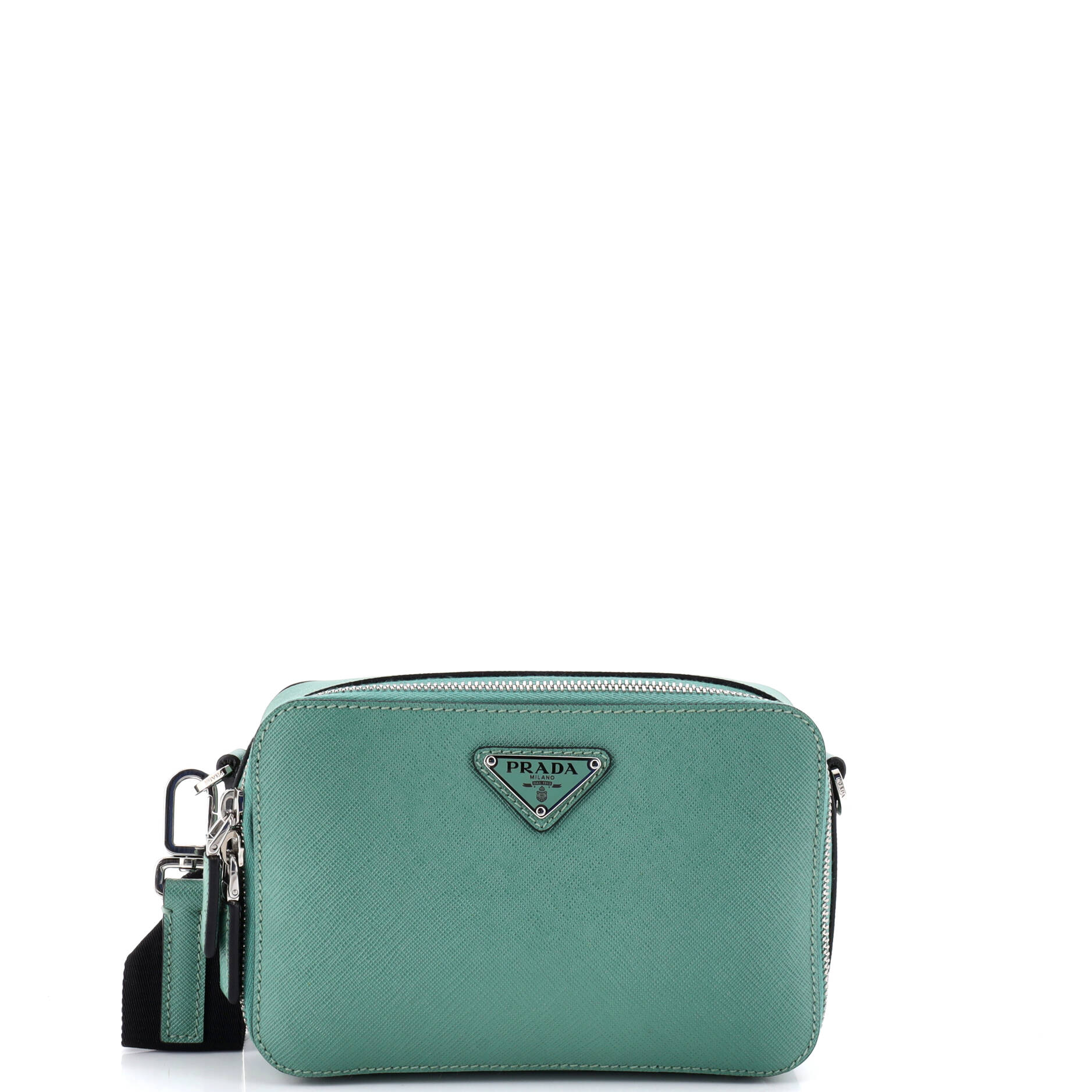 Brique Camera Crossbody Bag Saffiano Leather Mini
