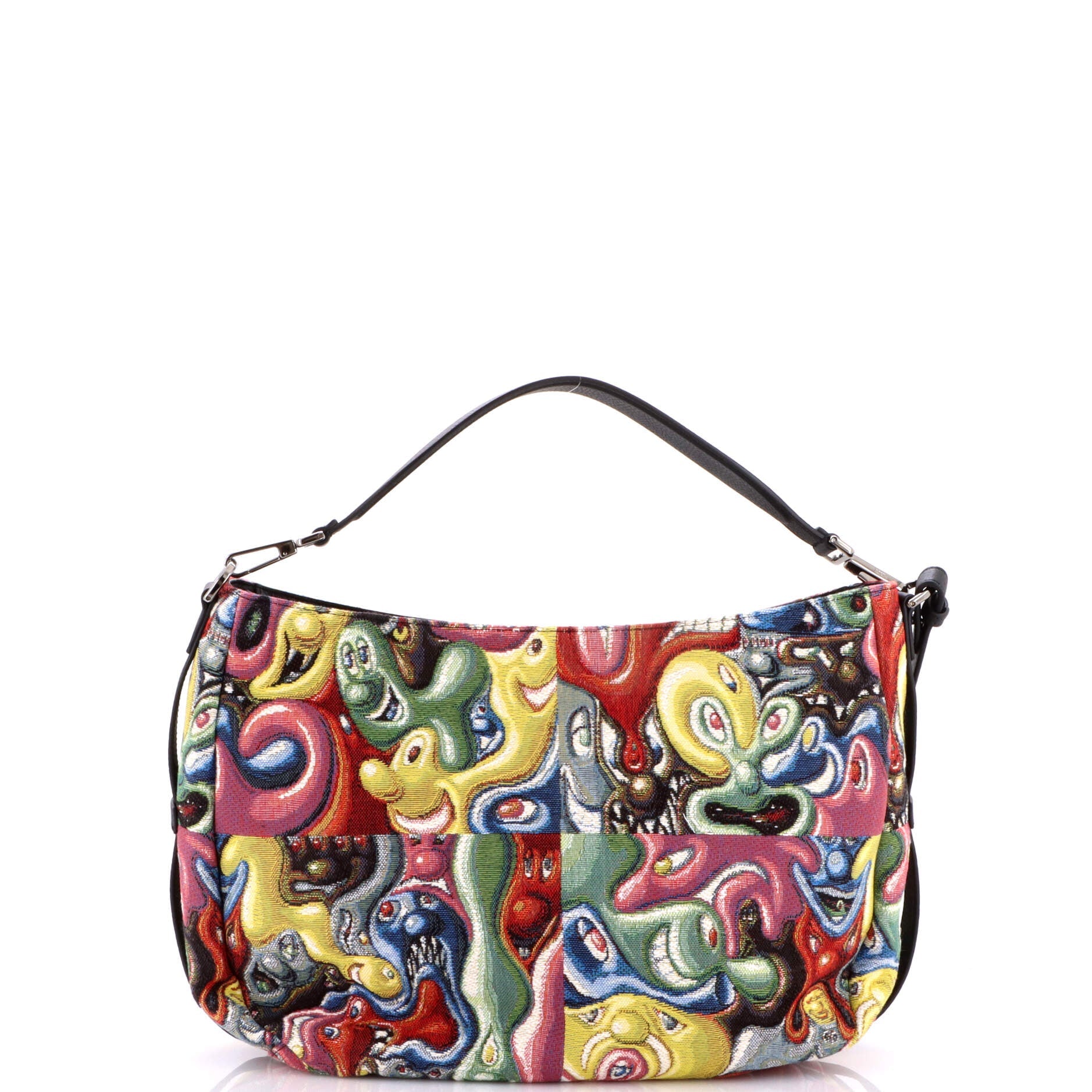 Kenny Scharf Saddle Soft Bag Jacquard Printed Canvas