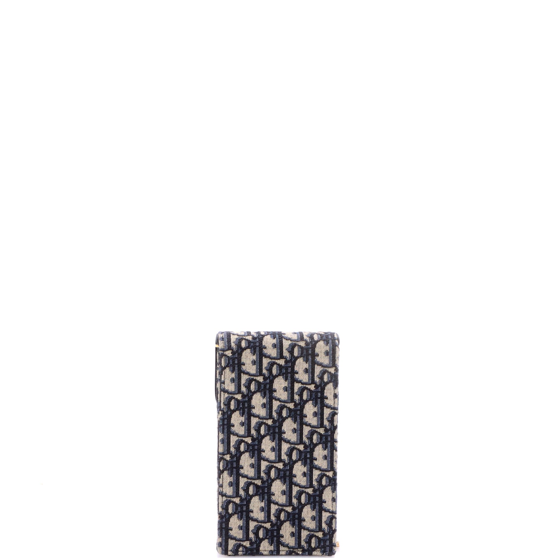 Vertical Saddle Chain Pouch Oblique Canvas