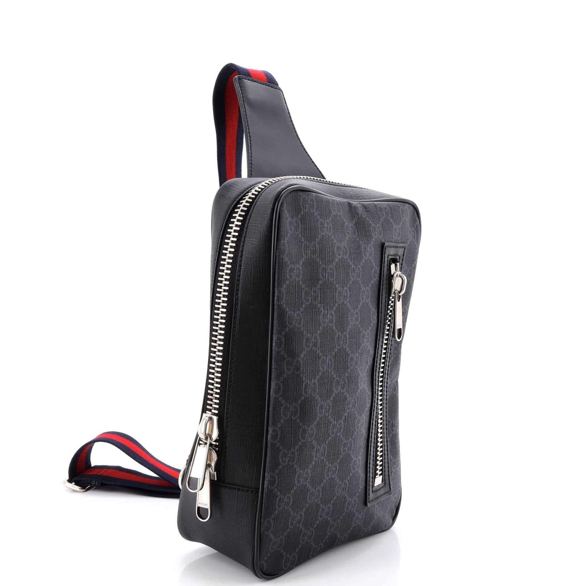 Soft Zip Sling Bag GG Coated Canvas Small