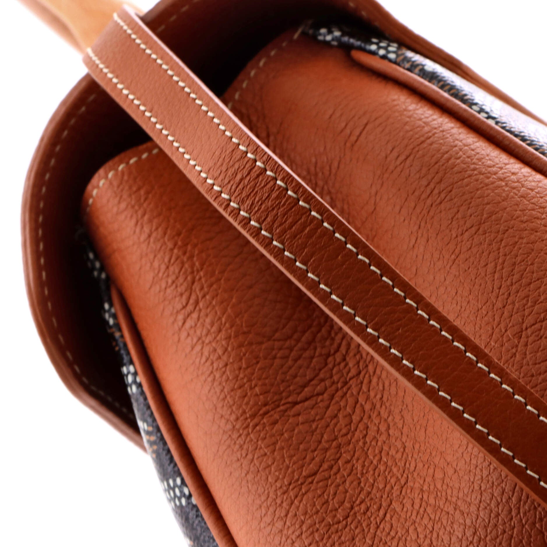 Saigon Top Handle Bag Coated Canvas with Leather Mini