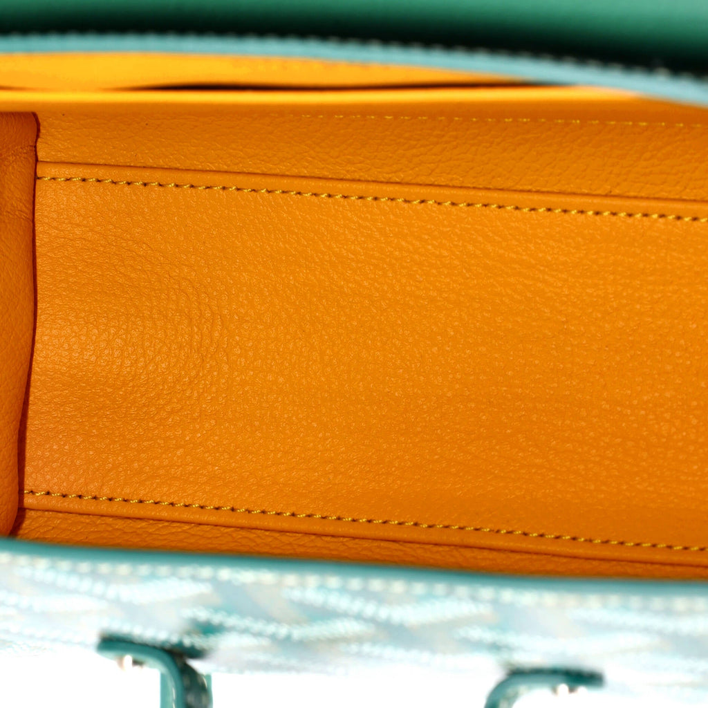 Saigon Top Handle Bag Coated Canvas with Leather Mini