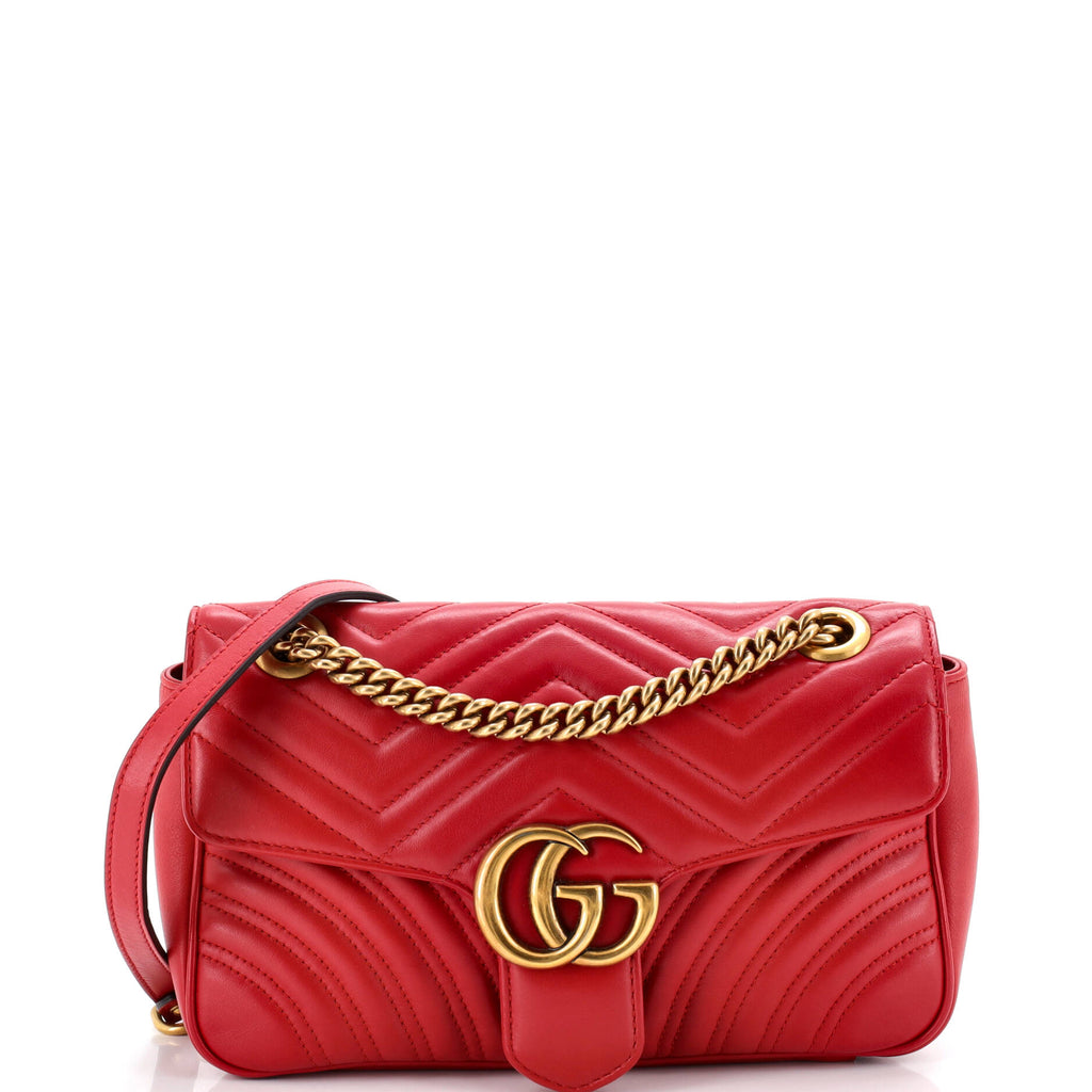 GG Marmont Flap Bag Matelasse Leather Small