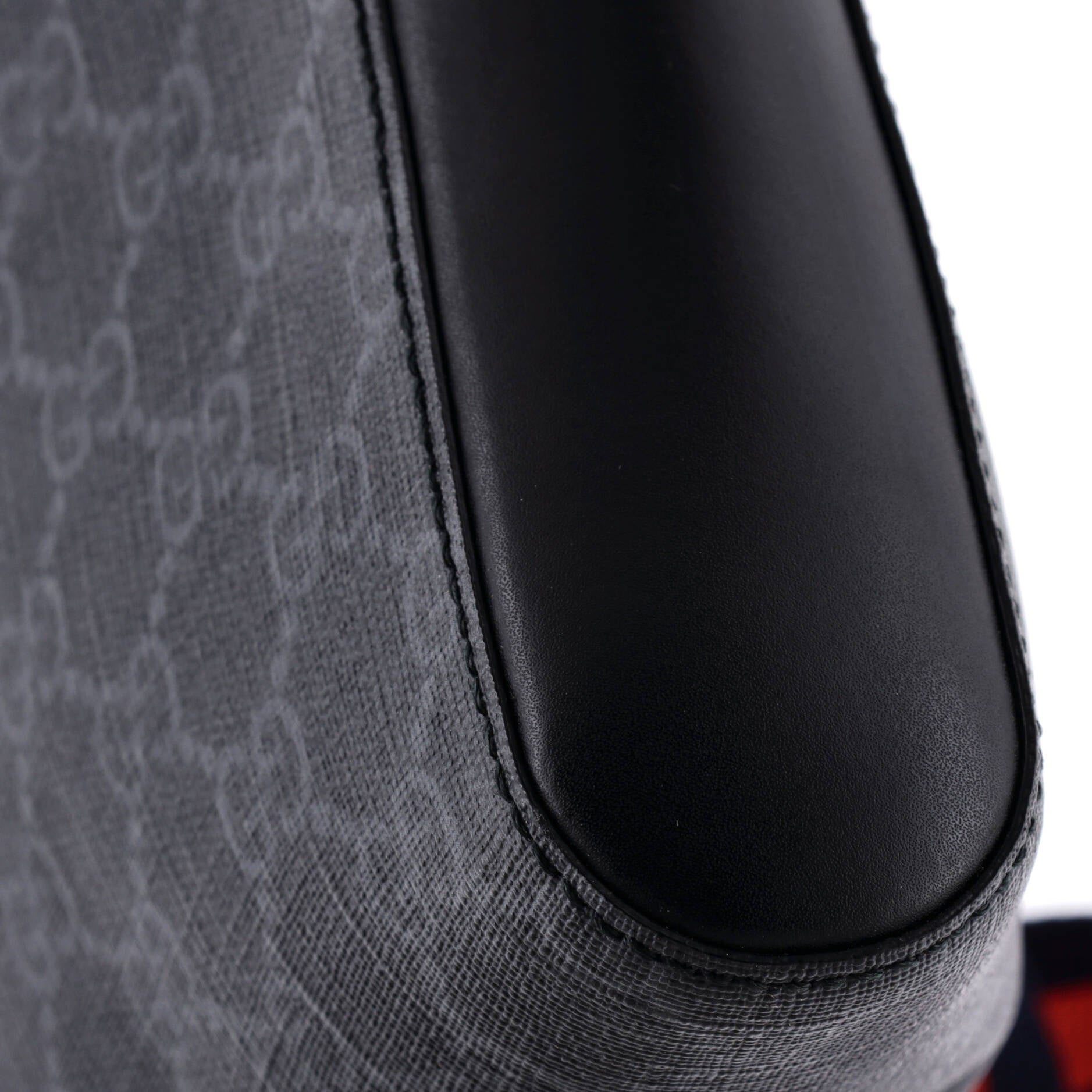 Web Strap Front Zip Messenger Bag GG Coated Canvas Medium