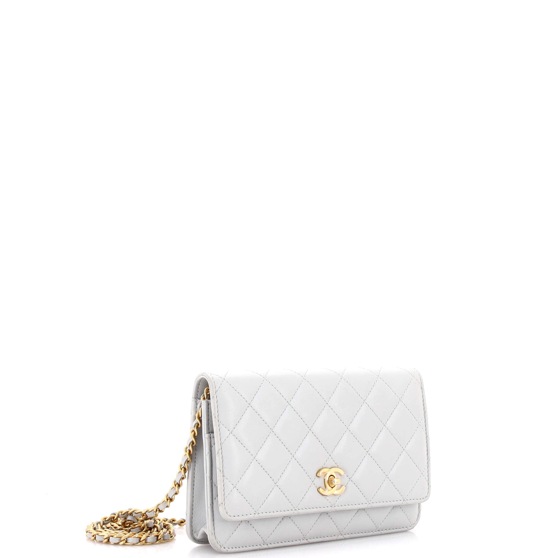 Pearl Crush Wallet on Chain Quilted Lambskin