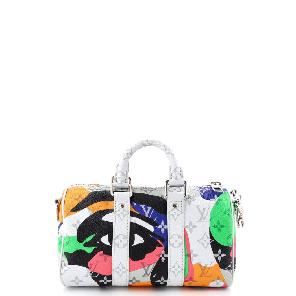 Keepall Bandouliere Bag Limited Edition Portrait Monogram Canvas 25