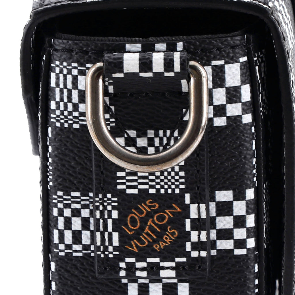 Flap Soft Trunk Messenger Bag Limited Edition Distorted Damier