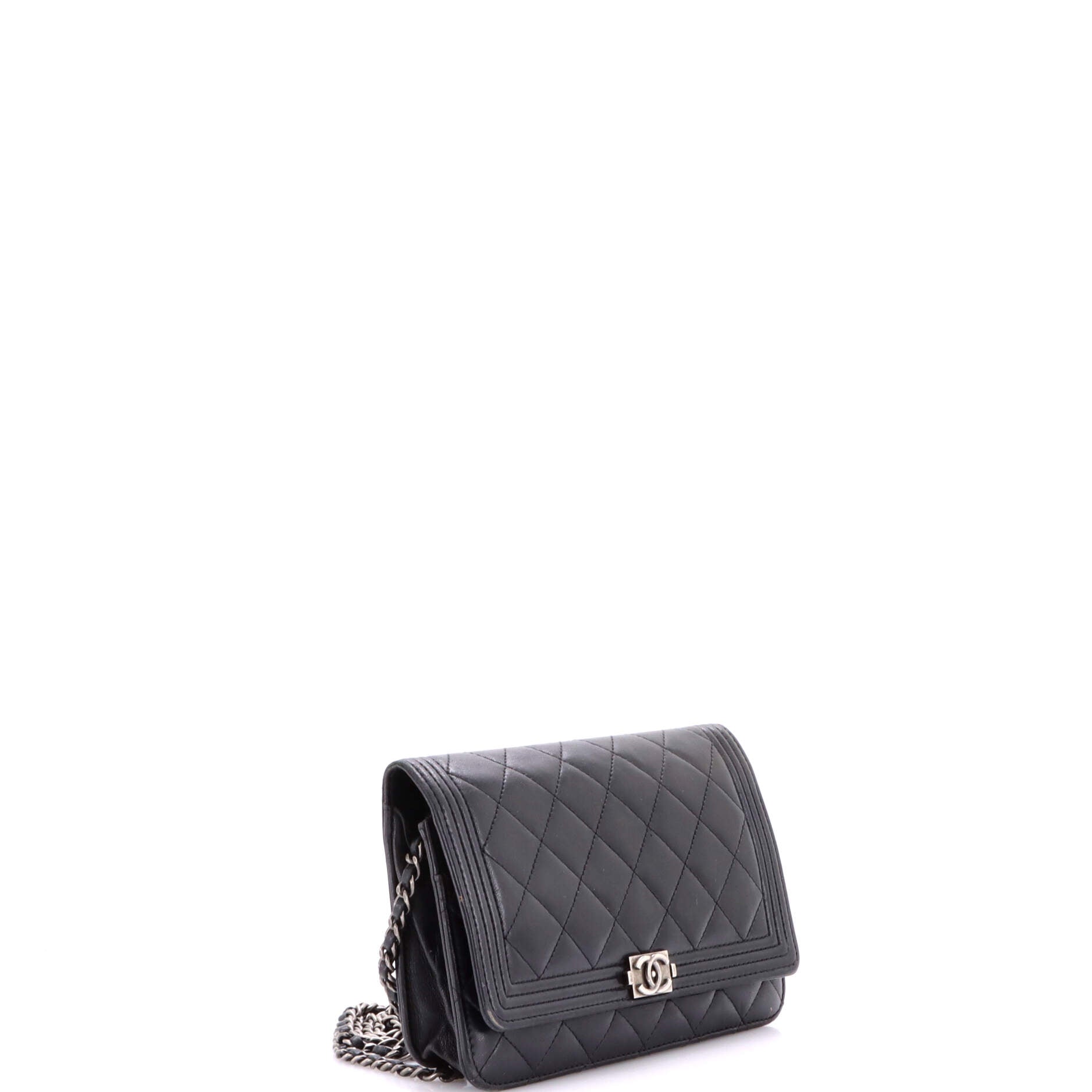 Boy Wallet on Chain Quilted Lambskin