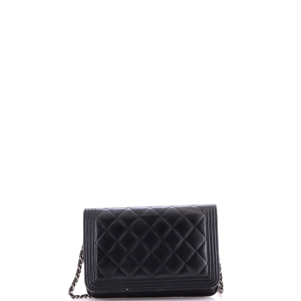 Boy Wallet on Chain Quilted Lambskin