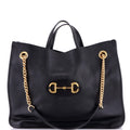 Horsebit 1955 Chain Tote Leather Large