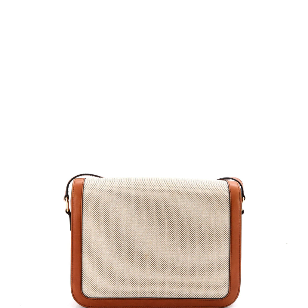Triomphe Shoulder Bag Canvas with Leather Medium