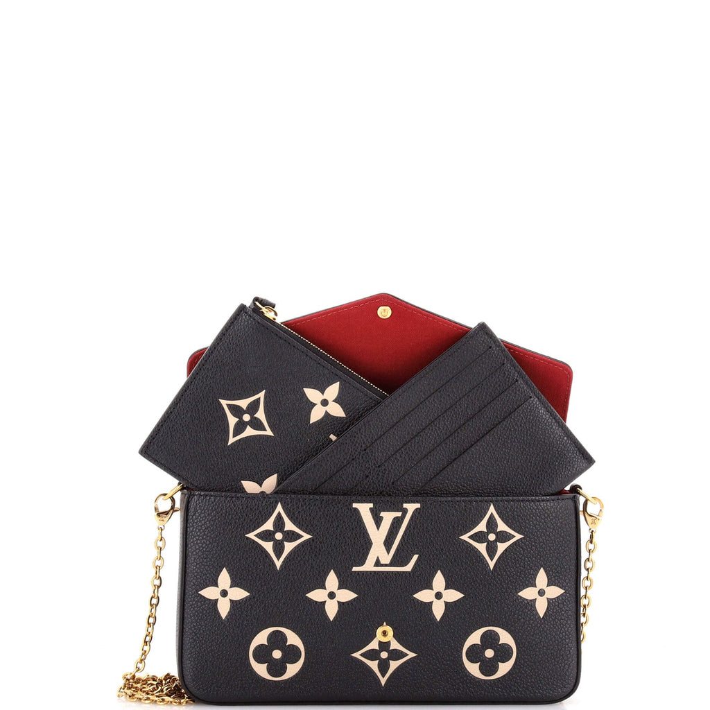 Felicie Pochette Bicolor Monogram Empreinte Giant