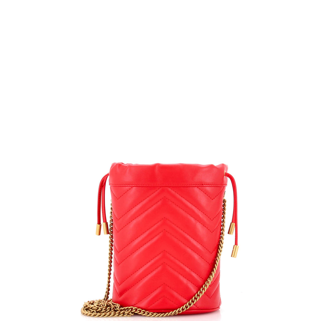 GG Marmont Bucket Bag Matelasse Leather Mini