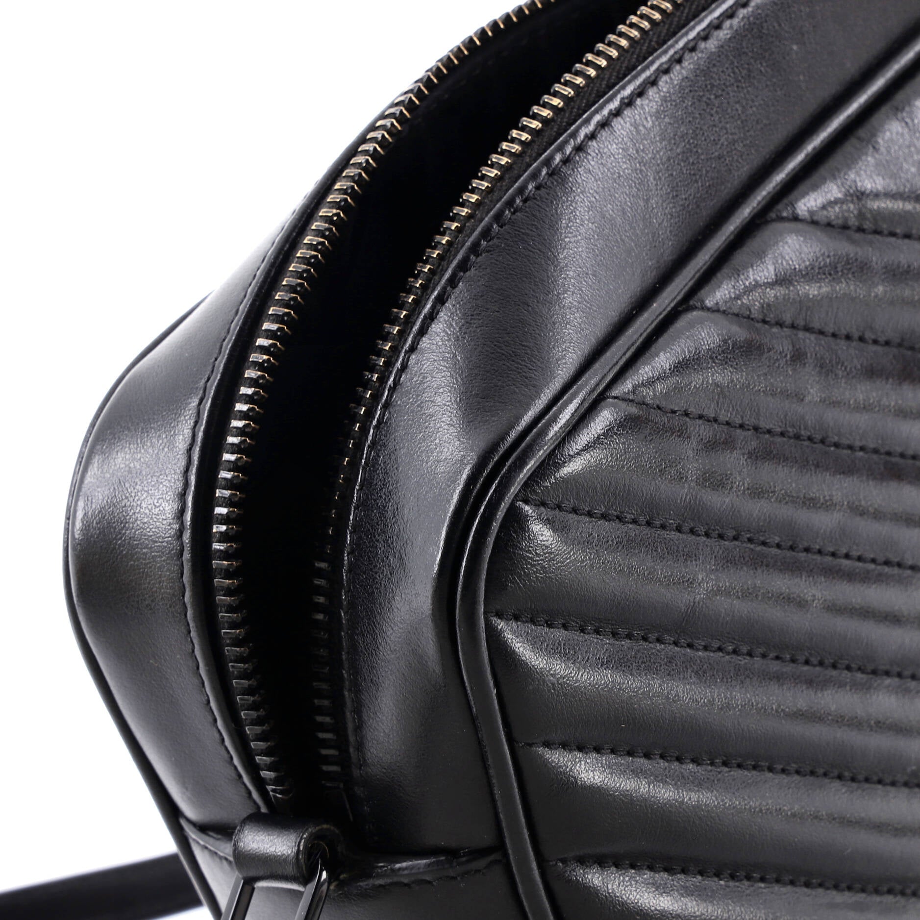 Lou Camera Bag Matelasse Chevron Leather Small
