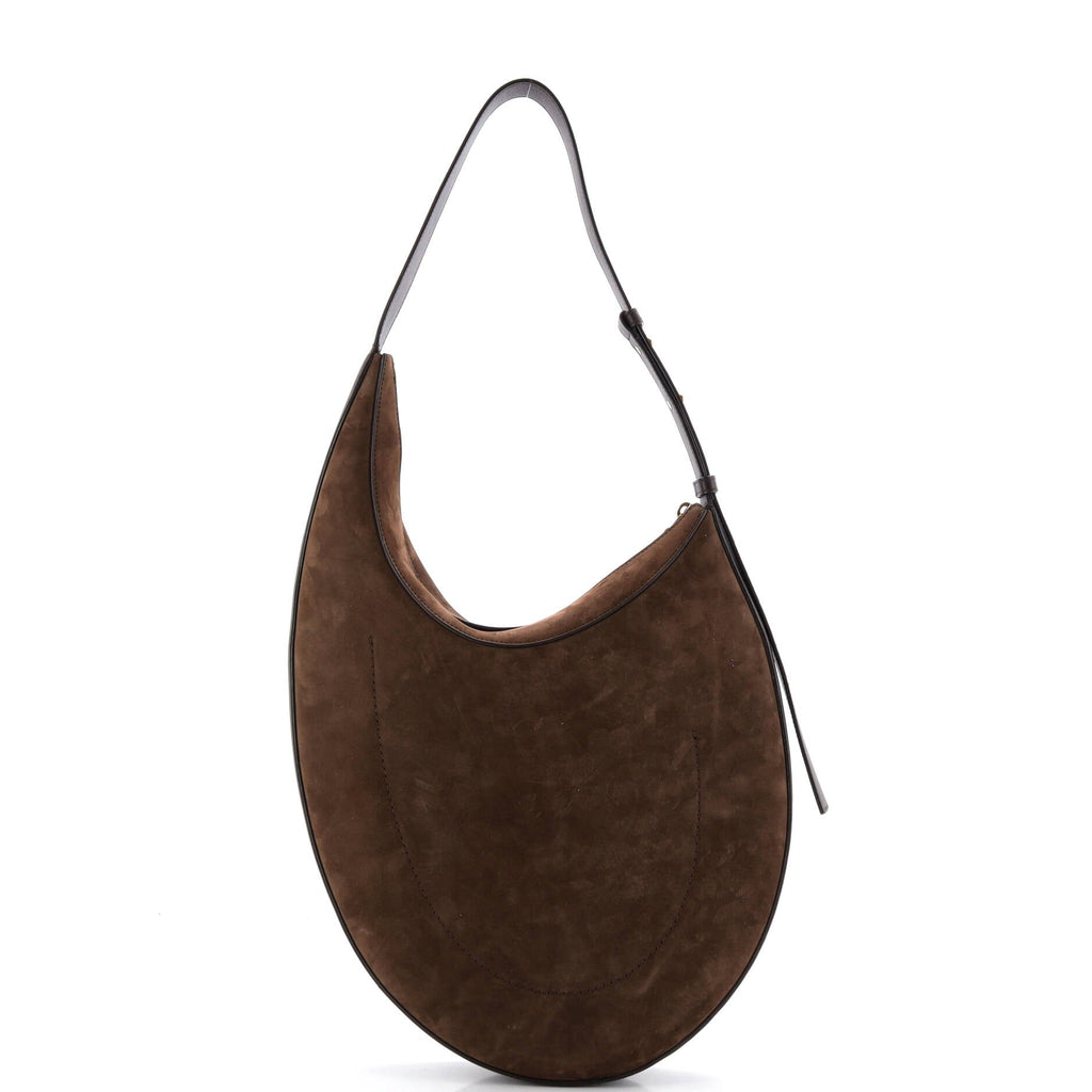 Drop Shoulder Bag Suede Large