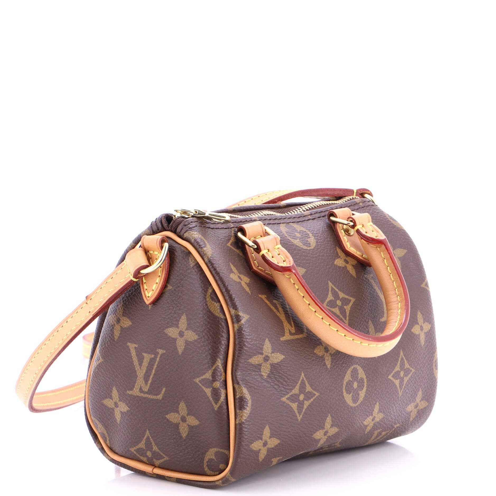 Speedy Bandouliere Bag Monogram Canvas Nano