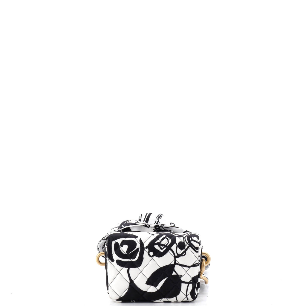 Deer Coco Flap Clutch with Strap Bag Quilted Printed Canvas Mini