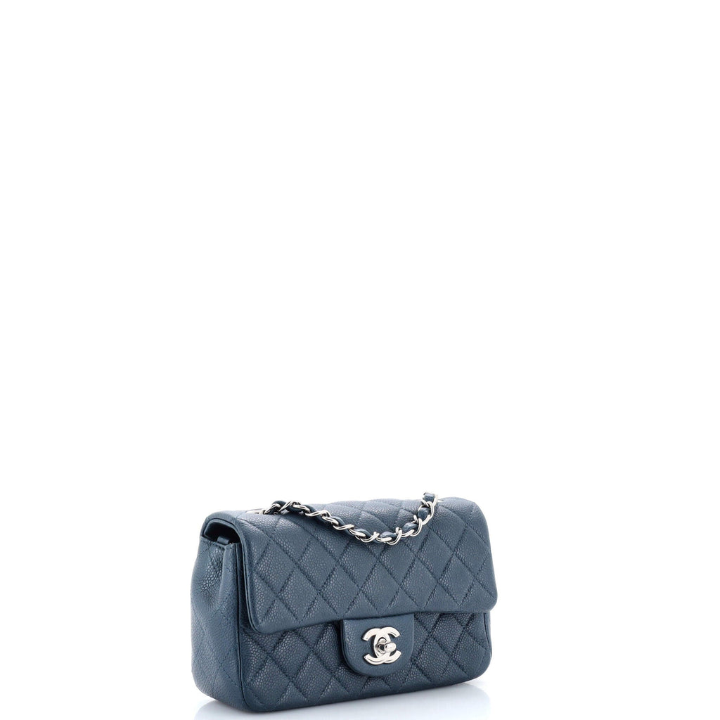 Classic Single Flap Bag Quilted Caviar Mini