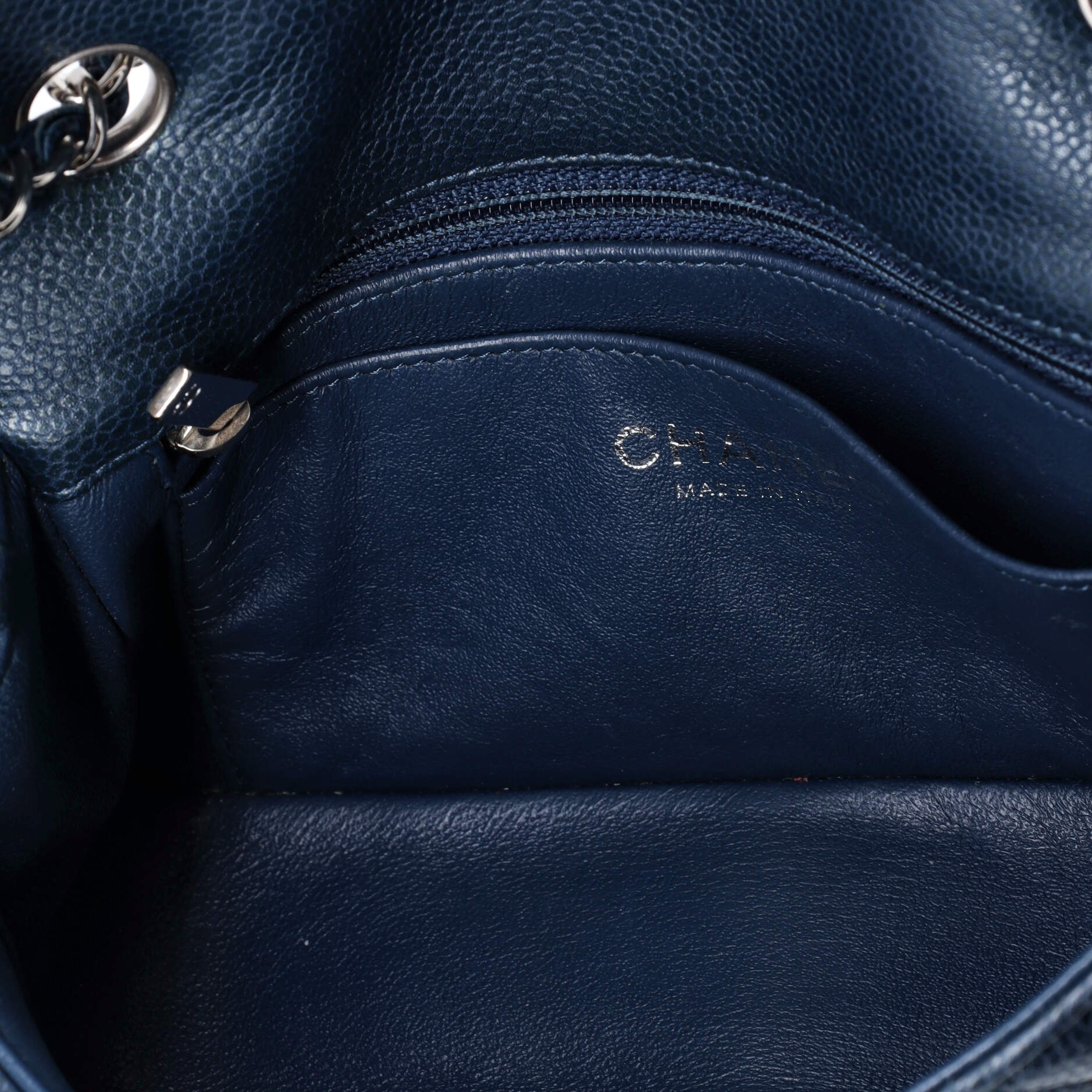 Classic Single Flap Bag Quilted Caviar Mini