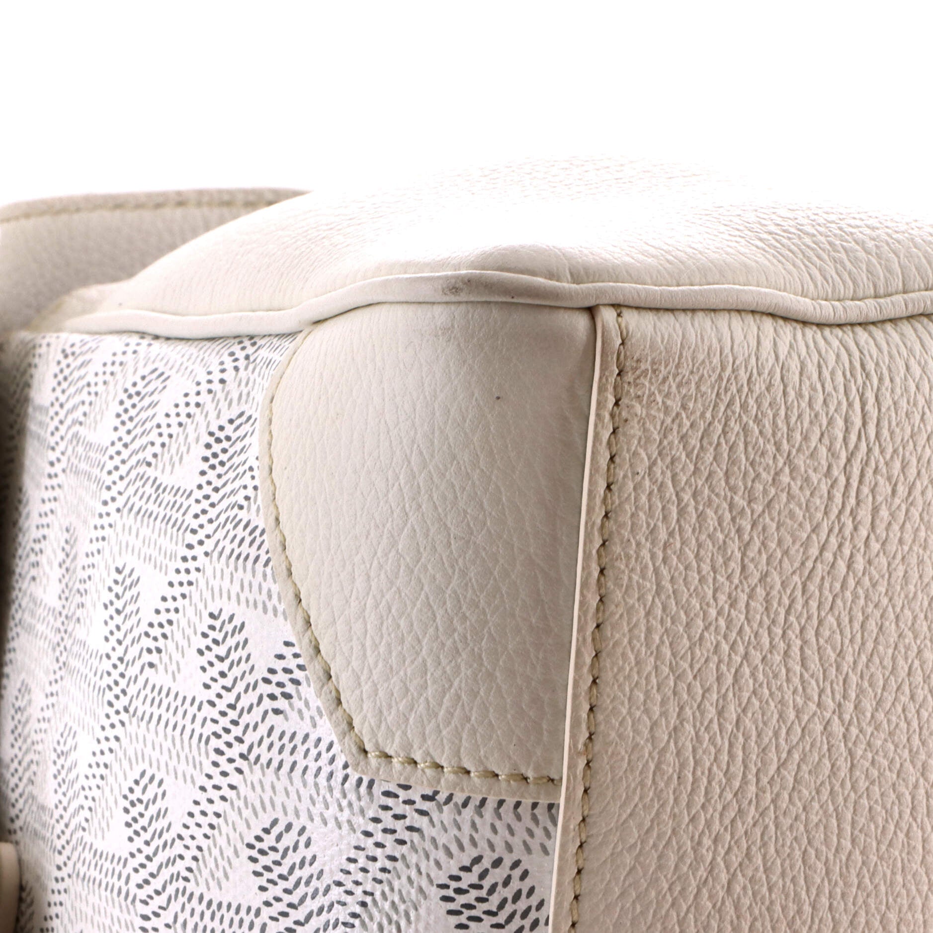 Saigon Top Handle Bag Coated Canvas with Leather Mini