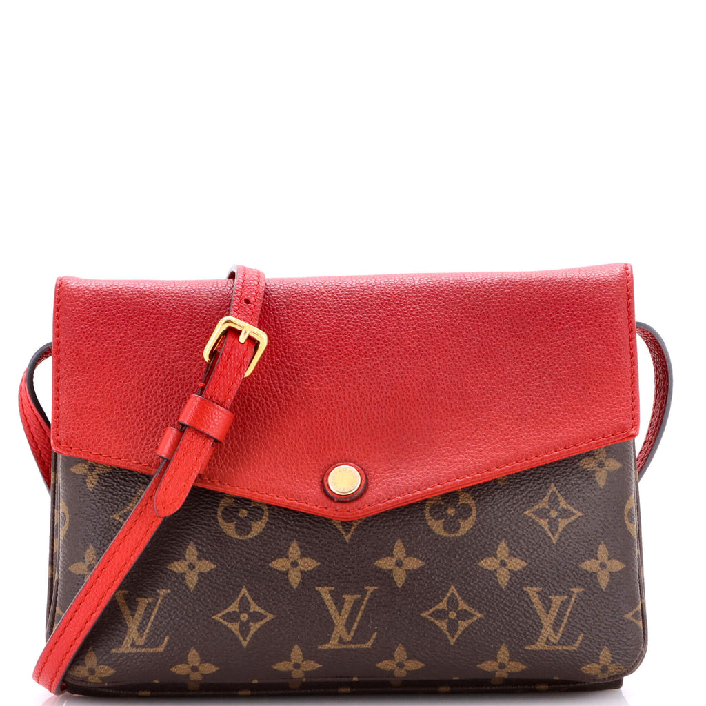 Twice Handbag Monogram Canvas and Leather