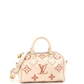 Speedy Bandouliere Bag Bicolor Monogram Empreinte Giant 20