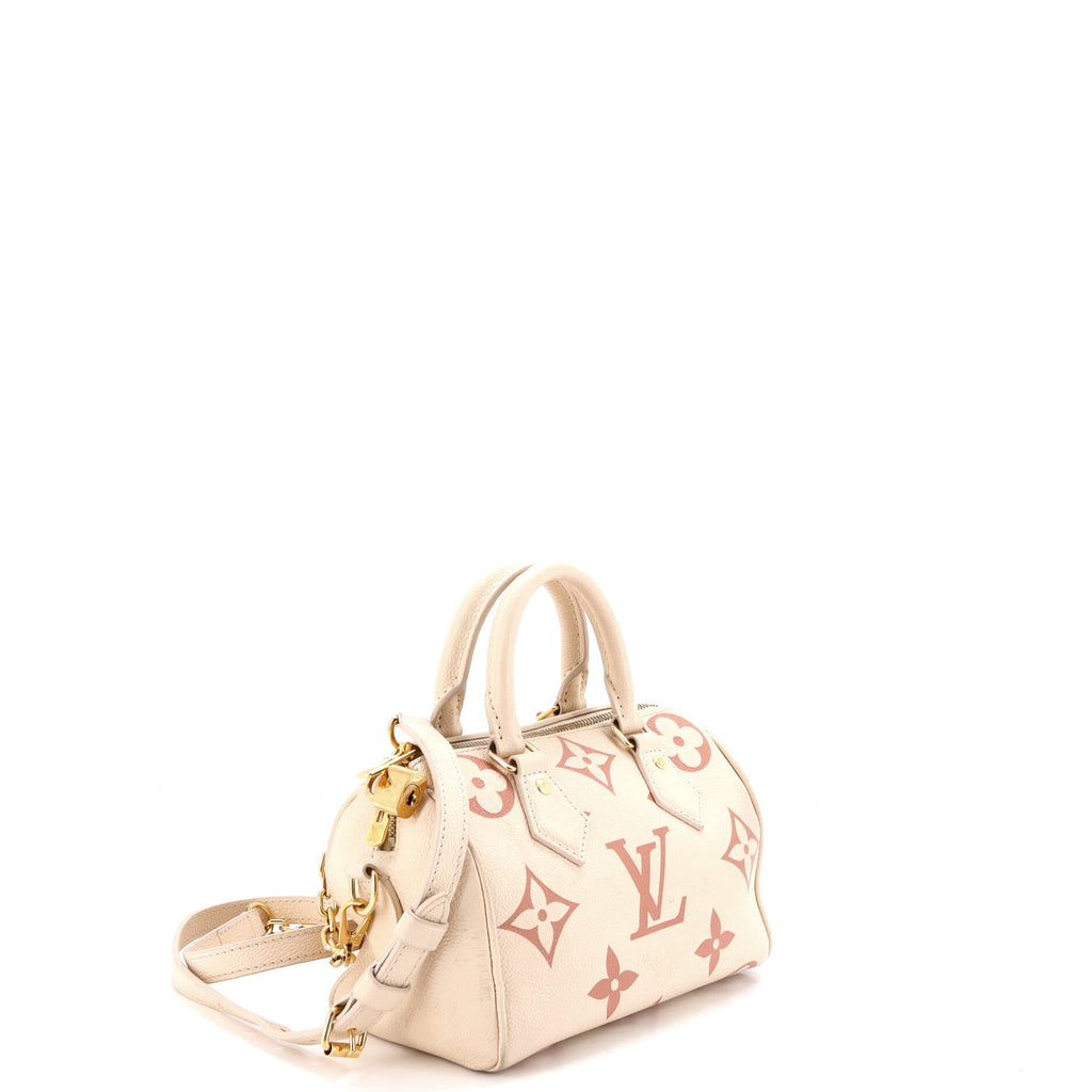 Speedy Bandouliere Bag Bicolor Monogram Empreinte Giant 20