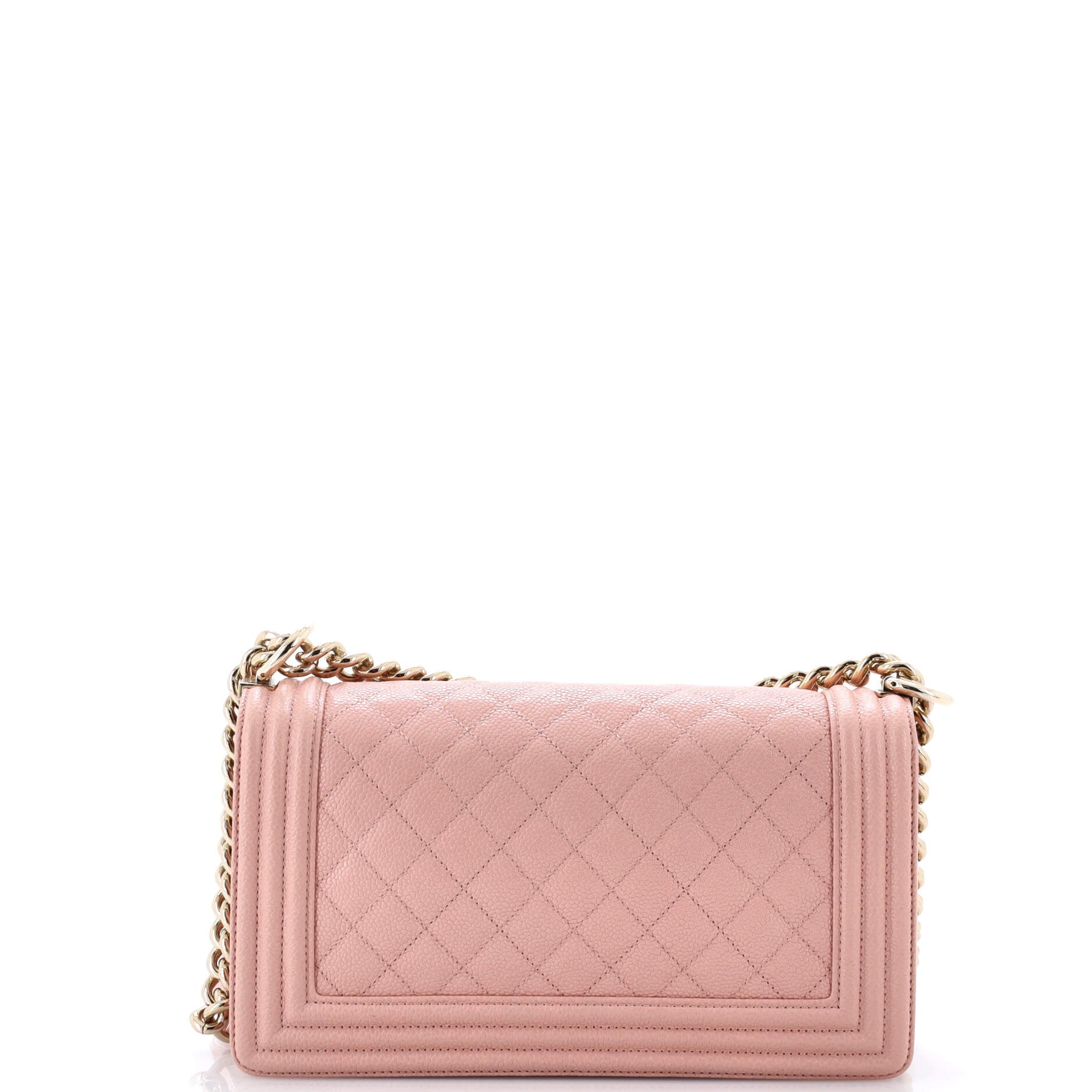 Boy Flap Bag Quilted Caviar Old Medium