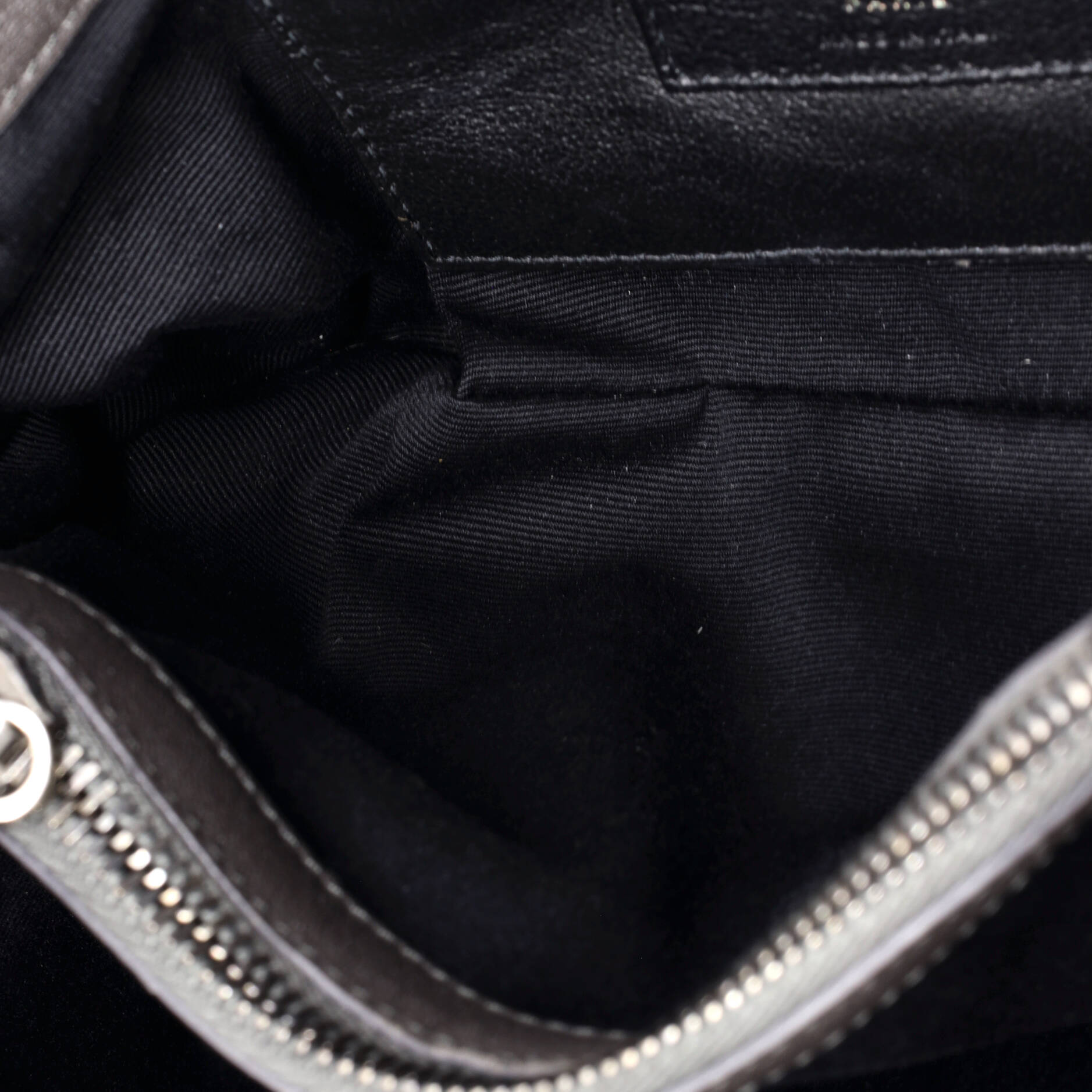 Classic Monogram College Bag Matelasse Chevron Leather Medium
