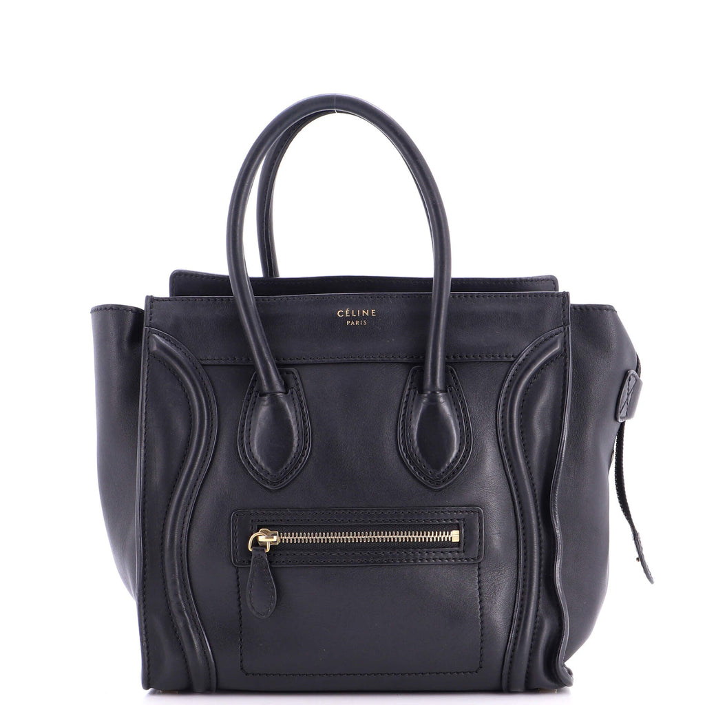 Luggage Bag Smooth Leather Micro