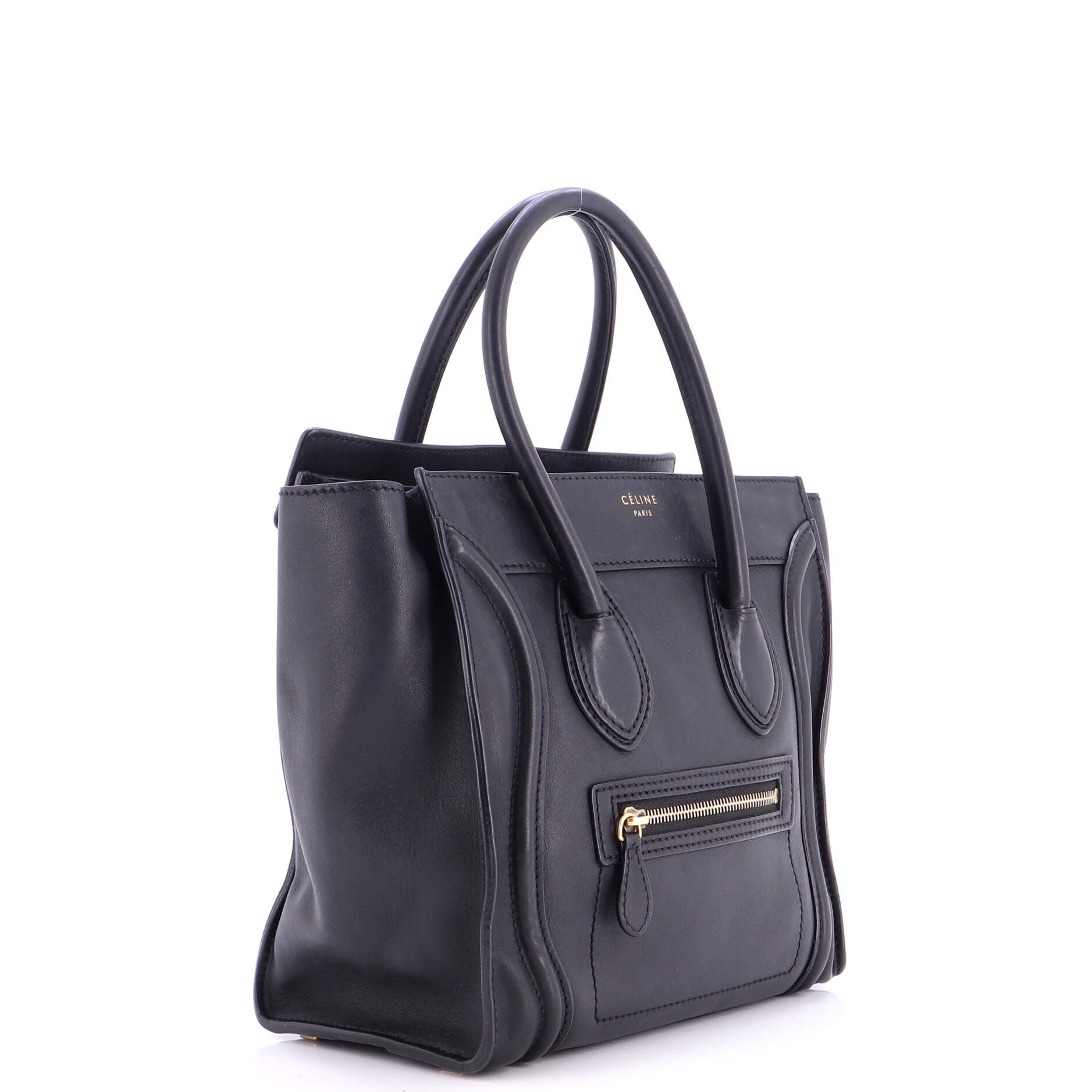 Luggage Bag Smooth Leather Micro