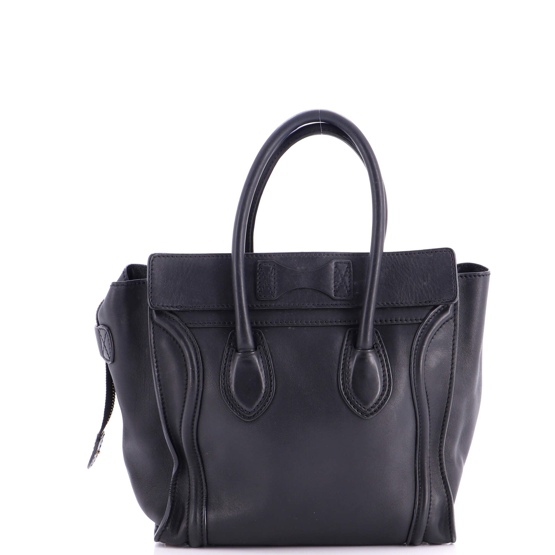 Luggage Bag Smooth Leather Micro