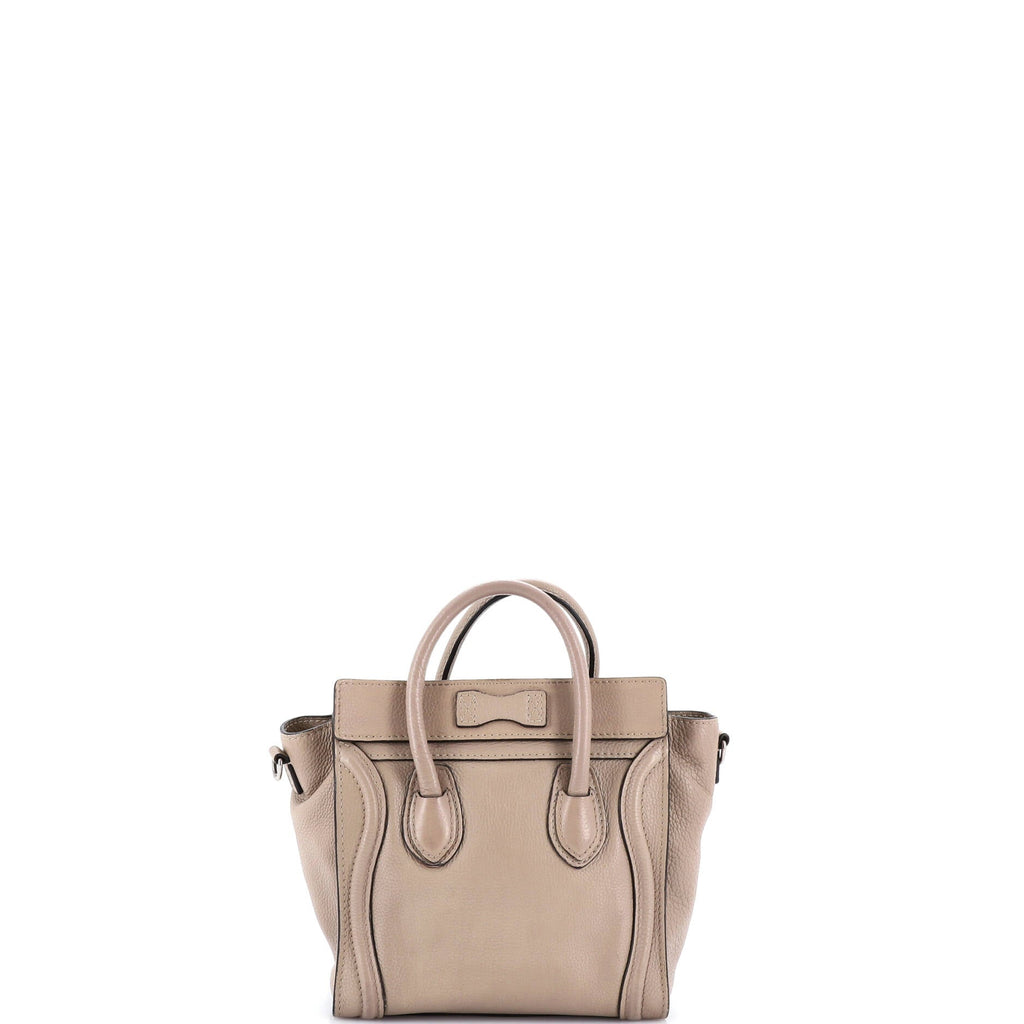 Luggage Bag Grainy Leather Nano