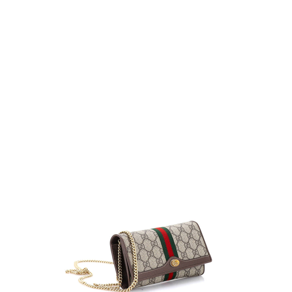 Ophidia Chain Wallet GG Coated Canvas