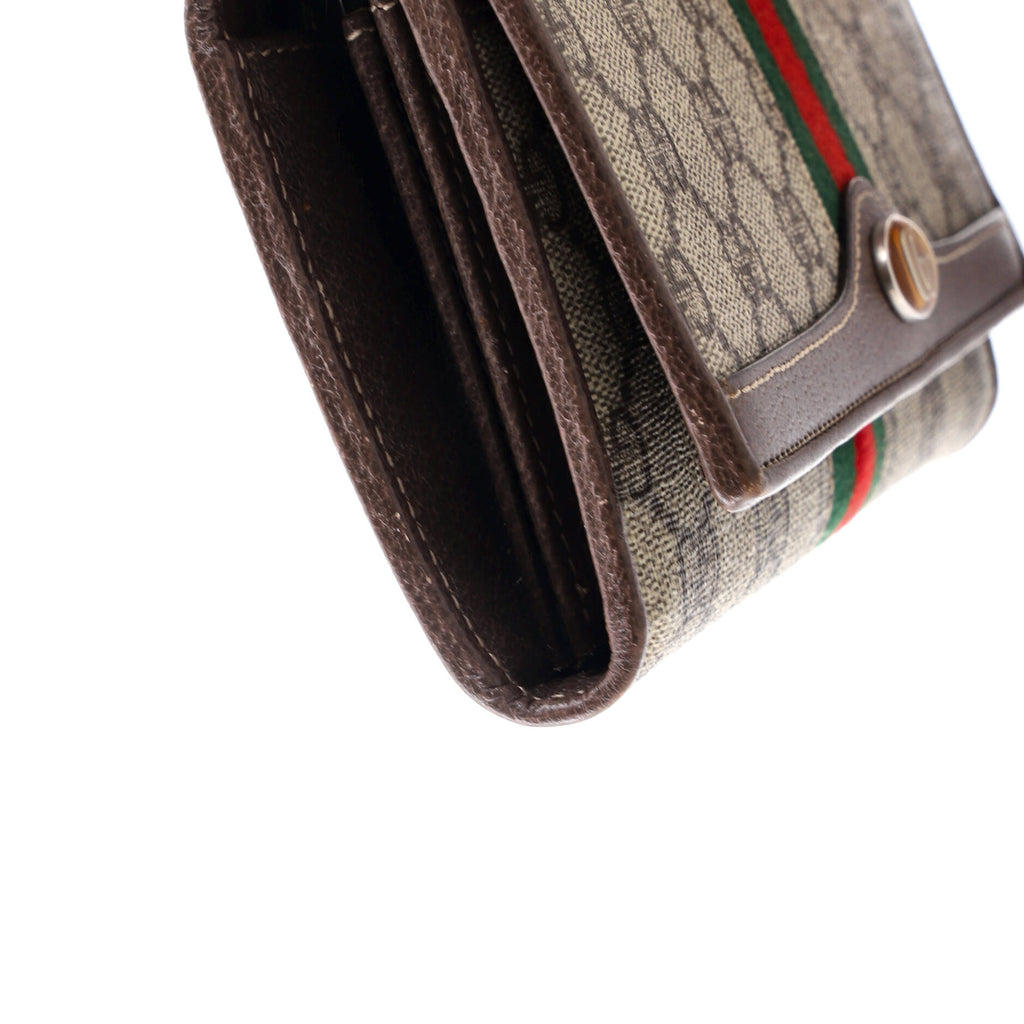 Ophidia Chain Wallet GG Coated Canvas